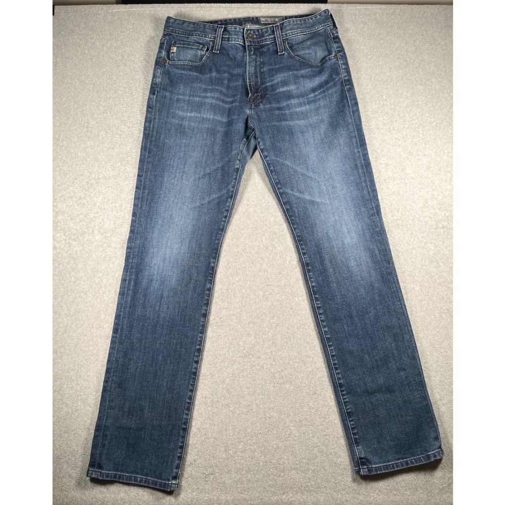 AG Adriano Goldschmied Everett Slim Straight Leg Jeans Blue 34x32 Denim360